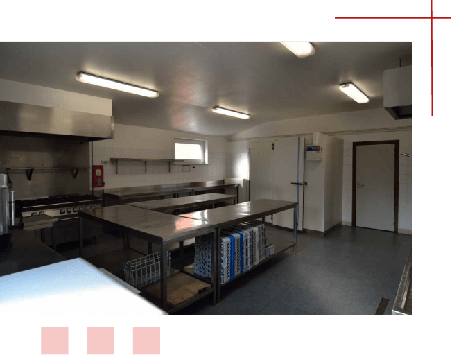 Photos de la cuisine de la salle Saint-Jospeh à Hombourg